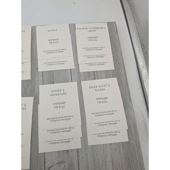 Vintage Monopoly Scooby-Doo Ed Game Replacement Property Cards Complete - Picture 6 of 9